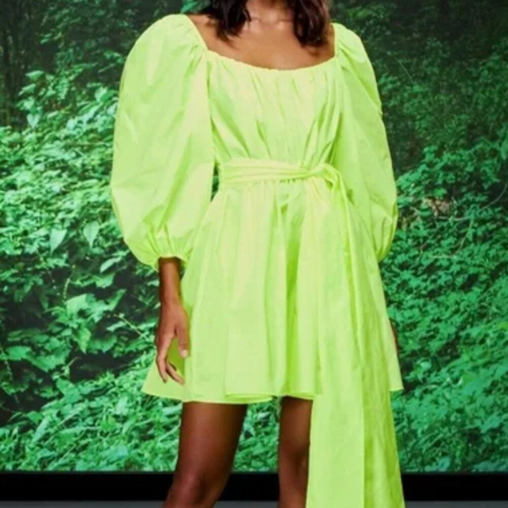 CINQ À SEPT Delilah Puff-Sleeve Mini Dress